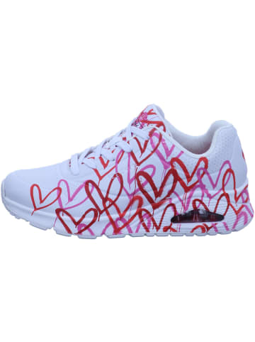 Skechers Sneaker UNO - SPREAD THE LOVE in white/red/pink