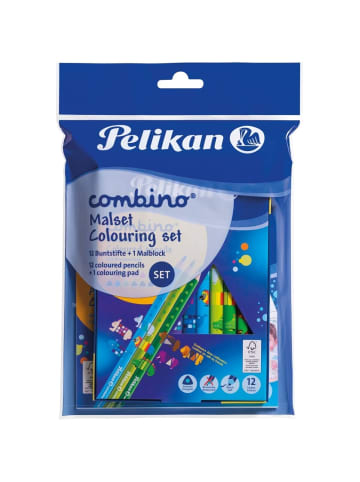 Pelikan Ausmal-Set Combino 12 Buntstifte + Malblock
