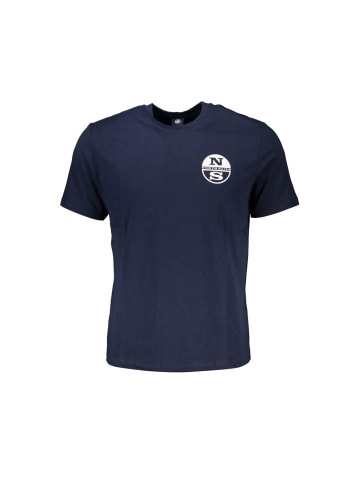 North Sails Blau Baumwolle Herren T-Shirt