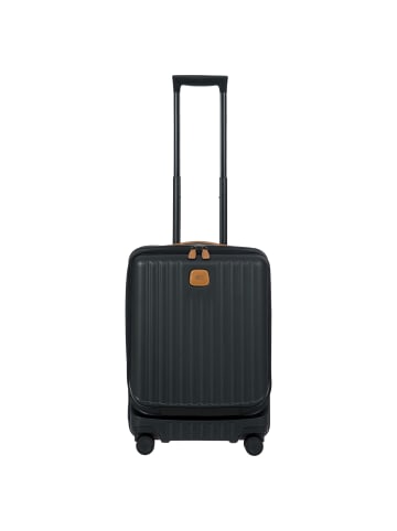 BRIC`s Capri - 4-Rollen-Kabinentrolley mit Vortasche 55 cm in schwarz