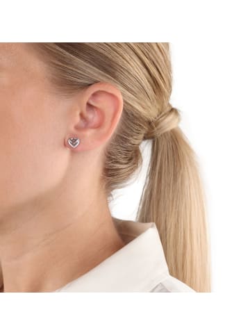 Amor Ohrstecker Silber 925, rhodiniert in Silber