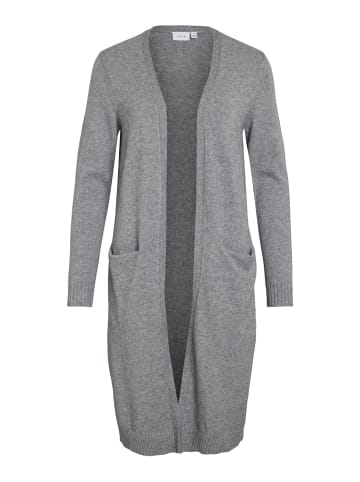 Vila Strickjacke in Medium Grey Melange