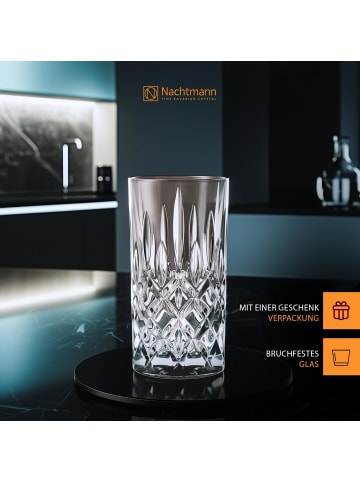 Nachtmann 6er Set Longdrinkgläser Noblesse Colors 395 ml in Taupe
