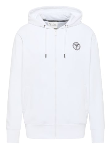 Carlo Colucci Kapuzensweatjacke Dender in Weiß