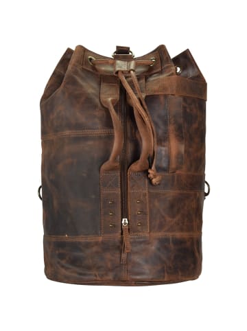 Greenland Nature Classic Rucksack Seesack Leder 50 cm braun