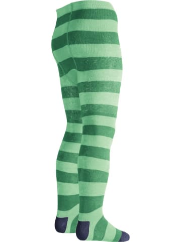 Playshoes Strumpfhose "Thermo-Strumpfhose Block-Ringel" in Grün