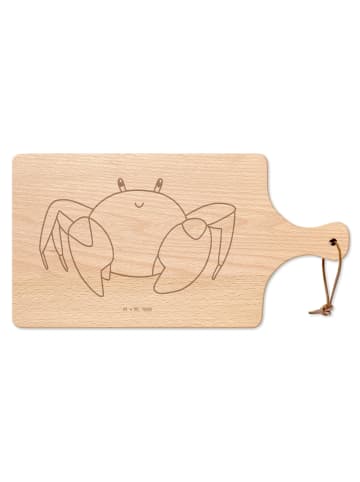 Mr. & Mrs. Panda Holzbrett Sternzeichen Krebs ohne Spruch in Transparent