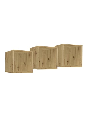 58 aufm Kessel HÄNGEREGAL Erna 32x32x32 Asteiche