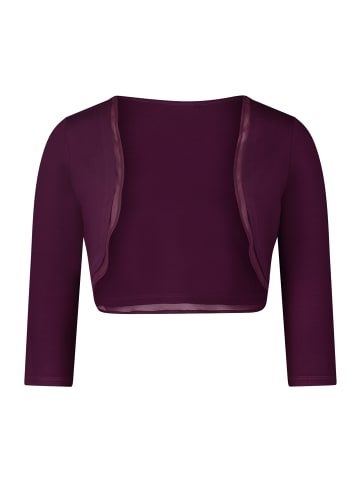 Vera Mont Bolero-Jacke figurbetont in Shiny Aubergine