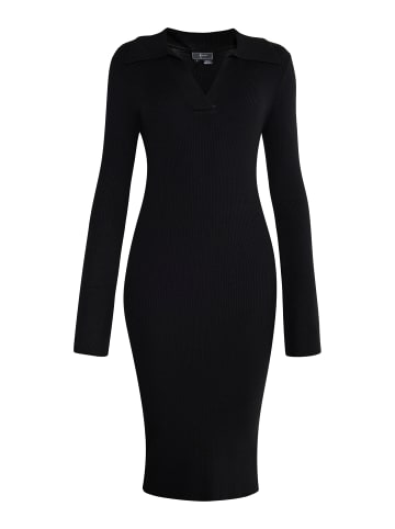 faina Damen Jersey Etuikleid in Schwarz