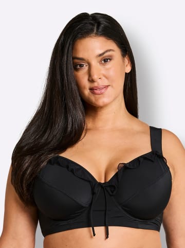 sheego Bikini-Oberteil in schwarz