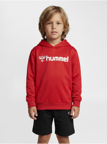 Hummel Kapuzenpullover Hmllogo Kinder in TRUE RED