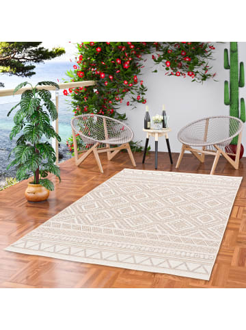 In- & Outdoor Teppich Ottawa Ethno in beige