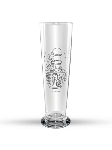 Mr. & Mrs. Panda Bierglas Nachtfalter Schaumbad ohne Spruch in Transparent