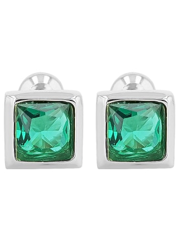 Adeliás Damen Ohrringe – Ohrstecker aus Edelstahl mit Zirkonia in silber