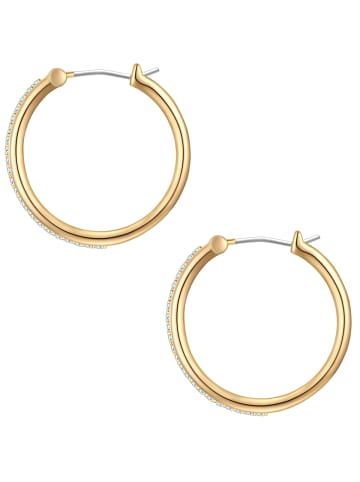 Yokoamii Creolen aus Messing mit Zirkonia in gelbgold