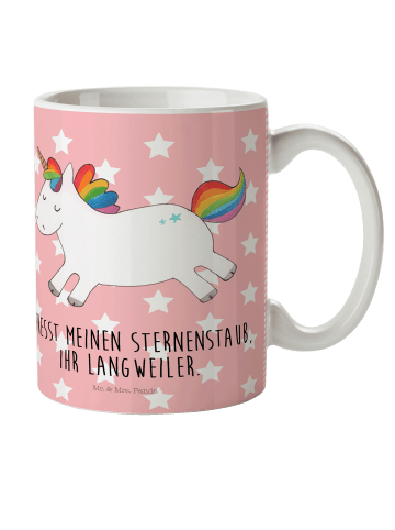 Mr. & Mrs. Panda Kinderpott Einhorn Happy mit Spruch in Rot Pastell