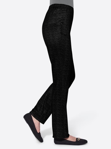 WITT WEIDEN Hose in schwarz-gemustert