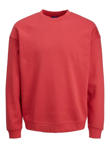 Jack & Jones Basic Sweater Plus Size Sweatshirt Übergröße Pullover JJEBASIC in Rot