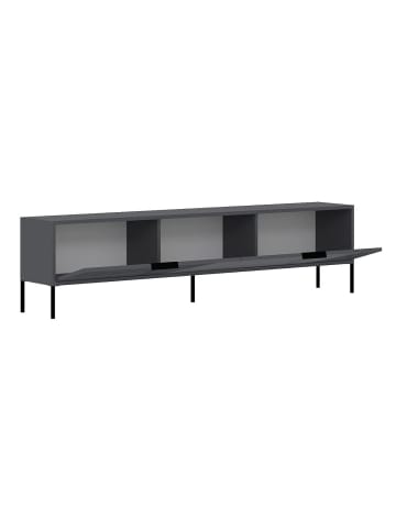CALICOSY TV-Möbel DORE in Anthrazitgrau - (W) 180  x (H) 45  x (L) 30  cm