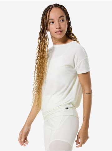 super.natural Merino T-Shirt W YOGA LOOSE TEE in weiß