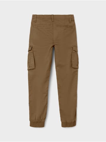 name it Cargo Hose für Jungen Jogger Chino Freizeithose NKMRYAN in Braun