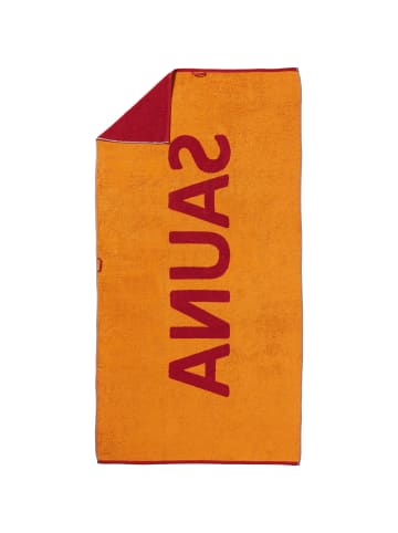 Erwin Müller Jacquard Saunatuch in terra-orange