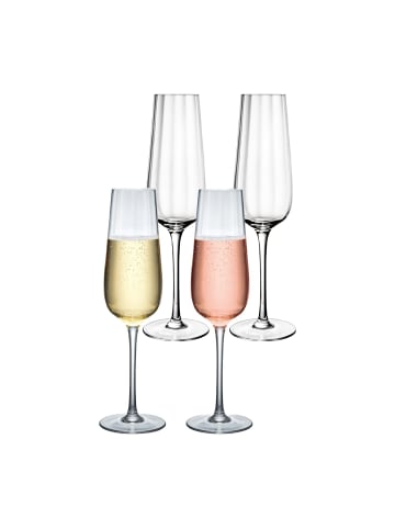 Villeroy & Boch 4er Set Sektgläser Rose Garden in Transparent 120 ml in transparent
