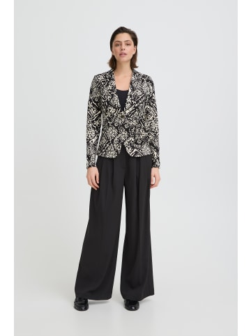 ICHI Blazer IHKATE Regular fit in BLACK GRAPHIC PATCHWORK
