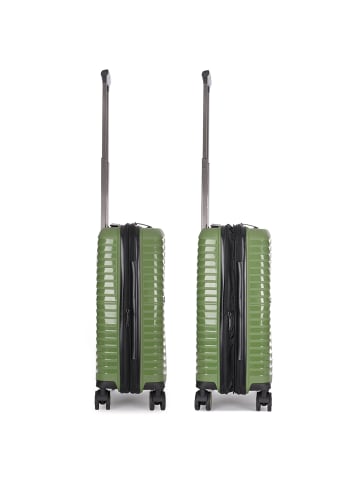 Stratic Bright+ 4 Rollen Kabinentrolley S 55 cm mit Dehnfalte in olive