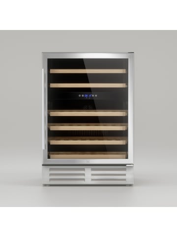 Les Petits Champs Weinkühlschrank Dual Zone 46 Flaschen eingebaut CAVCED46 Silber Energieklasse G