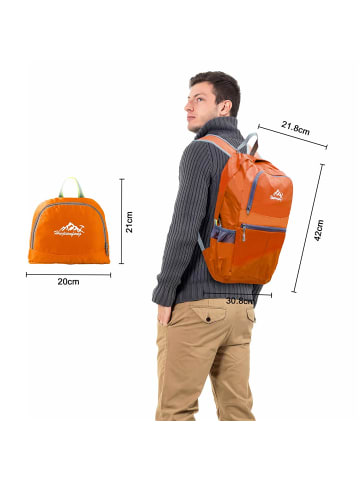 Intirilife Faltbarer Rucksack - 36L in Orange