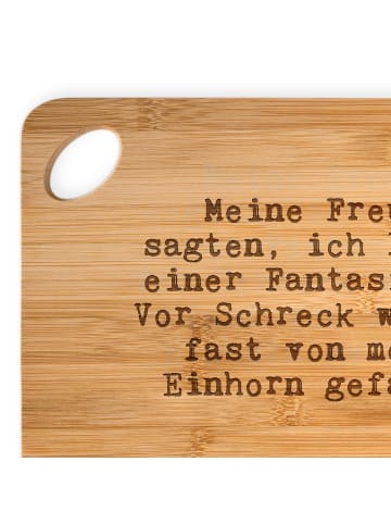 Mr. & Mrs. Panda Holzbrett Meine Freunde sagten, ich... mit Spruch in Braun