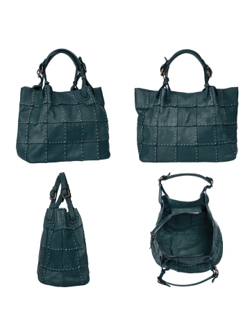 Samantha Look Shopper echt Leder in blau