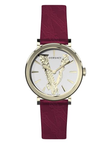 Versace Schweizer Uhr Virtus Goldfarben in rot