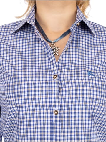 OS-Trachten Trachtenbluse 450000-3729 in kornblau