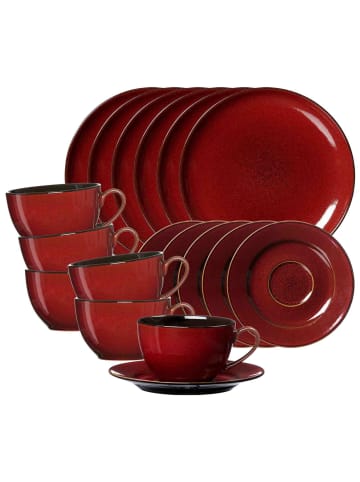 Ritzenhoff & Breker 18er Set Kaffeeservice Gambia in rot