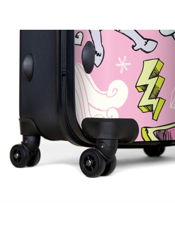NoBoringSuitCases Suitcase, Koffer, Reisekoffer Wunderland rosa
