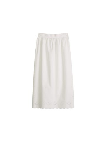 Marc O'Polo DENIM Ausgestellter Spitzenrock in Silky White