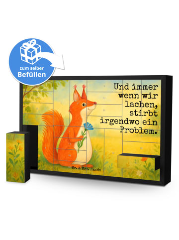 Mr. & Mrs. Panda Befüllbarer Adventskalender Eichhörnchen Blume ... in Weiß