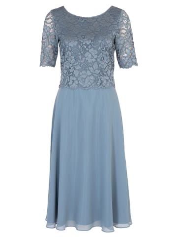 Vera Mont Cocktailkleid mit Spitze in Bluish Grey