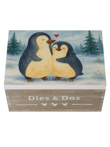 Mr. & Mrs. Panda fotokiste Pinguin umarmen Design ohne Spruch in Weiß