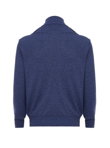 rovic Herren Cardigan in Blau Melange