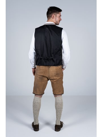 Edelnice Kurze Wildbock Lederhose Toni in hellbraun