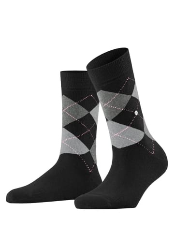 Burlington Socken 1er Pack in Schwarz/Grau/Rosa