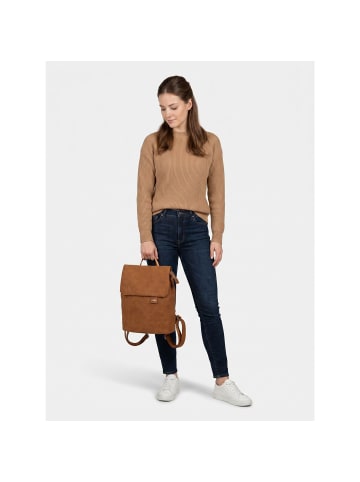 Zwei Mademoiselle.M City Rucksack 29 cm nubuk cognac