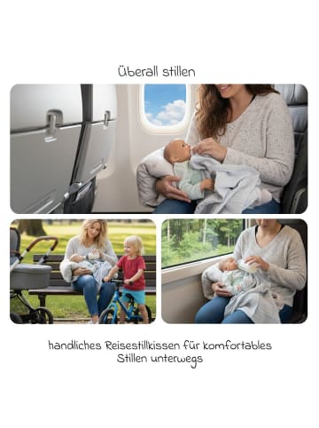LaLoona Reisestillkissen / Mini-Stillkissen 2in1 in gray
