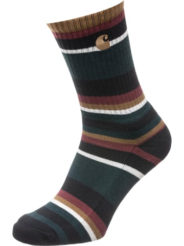 Carhartt WIP Socken in huntley stripe deep teal