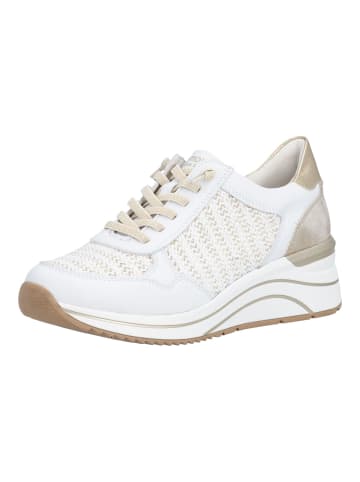 remonte Sneaker in Weiß/Gold