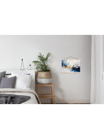 MuchoWow Poster mit Leiste Abstrakt gold  (BxH)